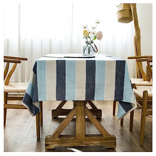 CIEEIN CIEHT Polyester Tischdecke Schreibtisch Tischtuch Tischwäsche Tischfolie Tischschutz Couchtisch Küchentischabdeckung Tafeltuch Blau 100x160CM von CIEEIN CIEHT