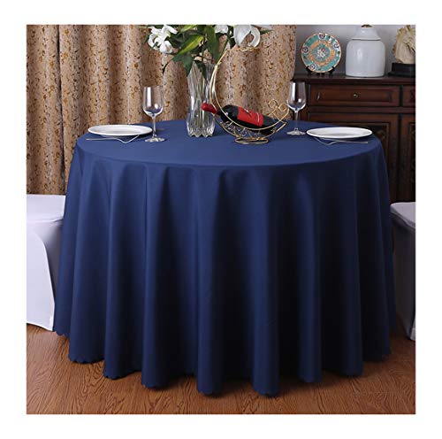 CIEEIN CIEHT Tischdecke Schreibtisch Tischtuch Tischwäsche Couchtisch Küchentischabdeckung Party Hochzeit Tafeltuch Rund Navy 180cm von CIEEIN CIEHT