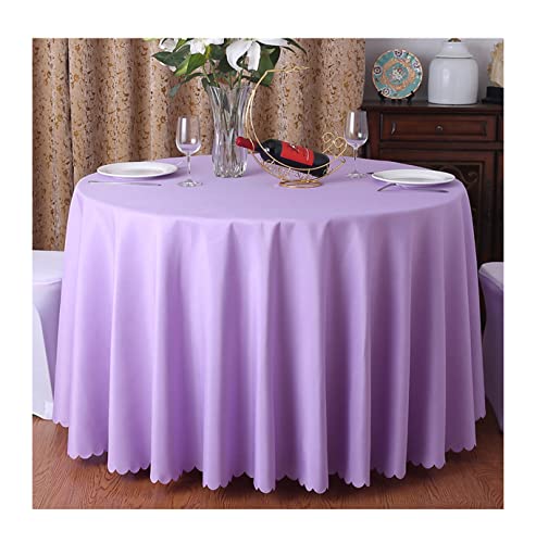 CIEEIN CIEHT Tischdecke Schreibtisch Tischtuch Tischwäsche Couchtisch Küchentischabdeckung Party Hochzeit Tafeltuch Rund Volett A 160cm von CIEEIN CIEHT