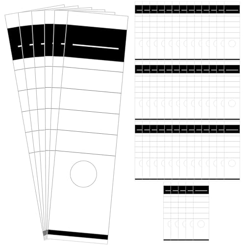 50 Stück 5.4 * 19cm Ordner Etiketten Selbstklebend Breit Ordnerrücken Aufkleber Weiß Ordner Rückenschilder Selbstklebend für 8 cm Breit Ordner von CIGTSICO