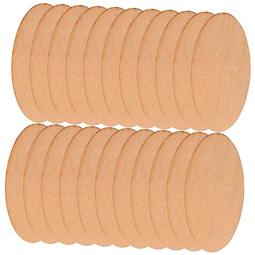 100 ovale Holzspäne, oval, unlackiert, ovale Ausschnitte, Pappkegel zum Basteln, DIY, Holzverzierungen, ovale Etiketten, Weihnachtsanhänger, DIY-Holzausschnitte, Ellipse, Lindenholz von CIMAXIC