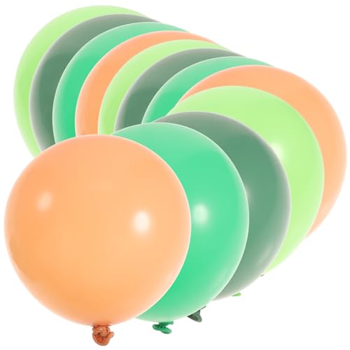 20St Grünes Ballon-Set Ballongas luftballons party supplies gasballon balongas Ballons mit Dschungeltieren Grüne Ballongirlande Latexballons geburtstagsfeier dekoration Emulsion CIMAXIC von CIMAXIC