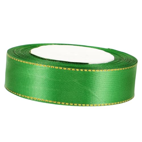 CIMAXIC 1 Rolle DIY liefert seidenband ribbon bandalette wraps Bänder Bogen hochzeit hochzeitsdekoration Multifunktions-Geschenkband verschleißfestes Bastelband Stoff Light Green von CIMAXIC