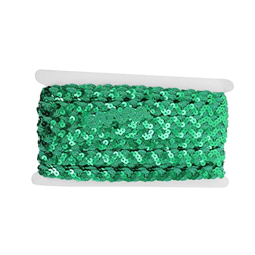 CIMAXIC 1 Rolle Kleidungsstück nähen trimmen Satinband Trimmen, Basteln, Nähen Paillettenstreifen Chiffon hochzeitsdeko hochzeitsdeco Paillettenband für DIY Stoffbesatz Polyester Green von CIMAXIC