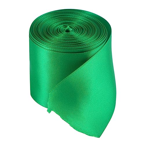 CIMAXIC 1 Rolle Partydekoration Handwerk klebeband doppelseitig double sided tape klebeband-doppelseitig geflochten rotes Band Bogen zubehör für haarschleifen selber machen Satinband Green von CIMAXIC