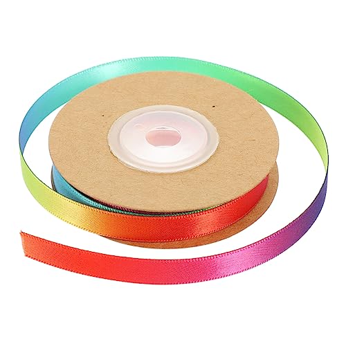 CIMAXIC 1 Rolle Schleife Band Zum Verpacken Rotes Band Bänder Für Band Für Metallisches Glitzerband Gold Regenbogen-partydekorationen Girlande Bausatz Funkeln Polyester Colorful von CIMAXIC