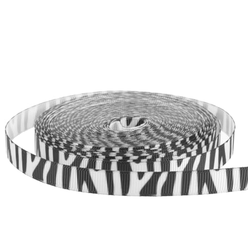 CIMAXIC 1 Rolle Zebra-gurtband Festival-paketband Schneidbares Bastelband Multifunktions-bastelband Praktisches Band Schneidbares Band Gestaltetes Geschenkband Chiffonband Bänder Polyester von CIMAXIC