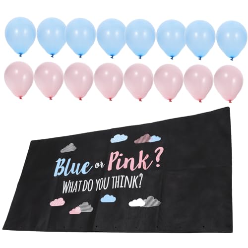 CIMAXIC 1 Satz -Geschlechts-Ballon-Tasche Streamer Party und goldene Luftballons shower ballon gender reveal balloon Latexballon Geschlecht offenbaren Dekorationsballons Vlies von CIMAXIC