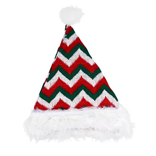 CIMAXIC 1 Stück Gestreifte Weihnachtsmütze Weihnachtsparty Hüte Weihnachtskostüm Mütze Weihnachtsmütze Mütze Für Weihnachten Weihnachtsmütze Weihnachtskostüme Zubehör Rote von CIMAXIC