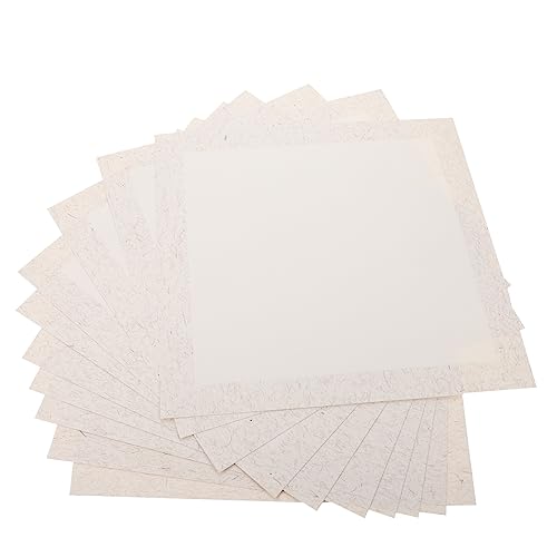 CIMAXIC 10 Blätter Spiegelstau Leeres Reispapier Büttenpapier Antikes Papier Decoupage-reispapier Wandbefestigtes Bastelpapier Übungspapier Für Kalligrafie Kunstmalpapier Pergamentpapier von CIMAXIC