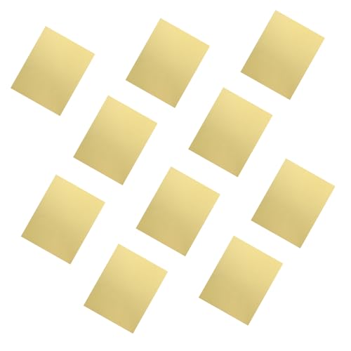 CIMAXIC 10 Blatt Goldene Einseitige Pappe Braunes Papier Geschenkpapier Abdeckpapier Scrapbook Papier Goldenes Origami Papier Faltpapier Zuckerpapier Zum Basteln 275 G Papier von CIMAXIC