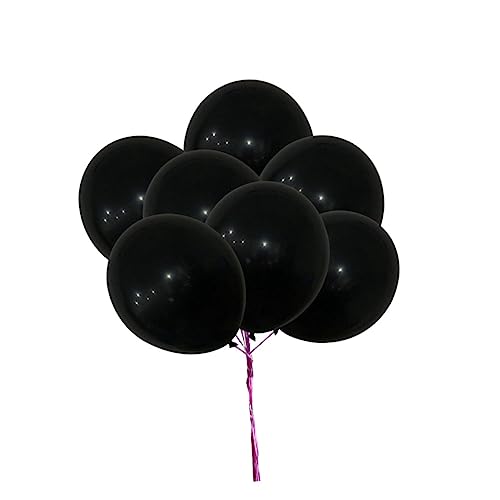 CIMAXIC 10 Stück 36 Zoll Schwarze Latex Gummiballons Für Geburtstagsfeiern Hochzeiten Und Partys Ideal Für Dekorationen Und Festliche Anlässe von CIMAXIC