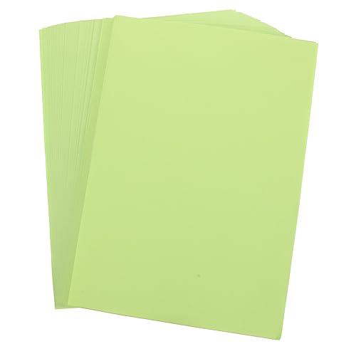 CIMAXIC 100 Blatt Farbiges A4-papier Farbiges Origami-papier Druckpapier Farbiges Baupapier Papier Für Drucker Baupapier Verschiedene Farben Leeres Blatt Druckerpapier Light Green von CIMAXIC