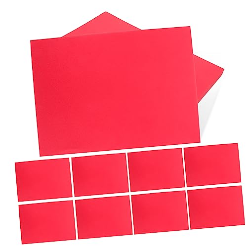 CIMAXIC 100 Blatt farbiges A4-Papier Geschenkpapier Bastelpapier helles farbiges Papier buntes Papier Origami-Papiermasse kreativpapier paketpapier Faltpapier Malmaterial Druckerpapier rot von CIMAXIC