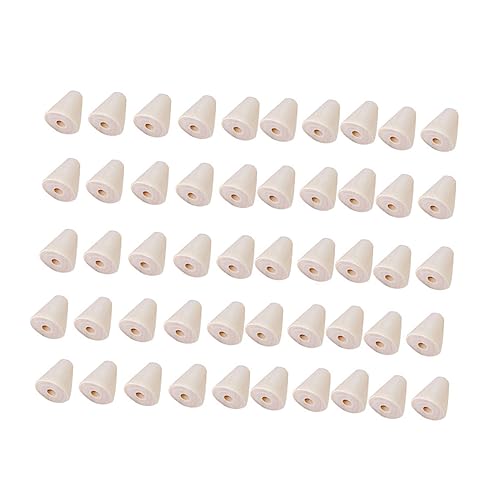 CIMAXIC 100 Stück Blockholzperlen basteln arts and crafts for makramee holzperlen Basteln für Holzperlen für Zapfen Schmuck klein kegelförmige Perlen Hölzern CIMAXIC 100 Stück Blockholzperlen basteln arts and crafts for makramee holzperlen Basteln für Holzperlen für Zapfen Schmuck klein kegelförmige Perlen Hölzern von CIMAXIC