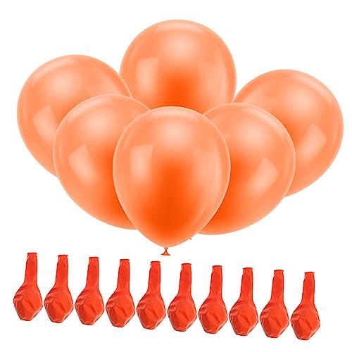 CIMAXIC 100St Oranger Ballon Ballonklammern zum Abbinden von Luftballons LKW-Ballon quadratische Luftballons halloween luftballons halloween ballons 12-Zoll-Ballons Partyballons Emulsion von CIMAXIC