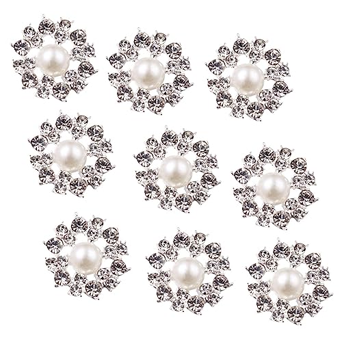 CIMAXIC 10St Knöpfe Zubehör perlmuttknöpfe Damenaccessoires Handgemachte Schmuckstücke Blumenknöpfe DIY-Zubehör Schmuckdekoration Knöpfe DIY strass DIY knöpfe verzierung von CIMAXIC