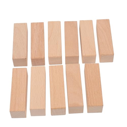 CIMAXIC 11 Teiliges Set Unvollendeter Holzblöcke Für DIY Projekte Holzstempel Bastelmaterial Ideal Für Holzschnitzerei Und Kreative Bastelideen von CIMAXIC