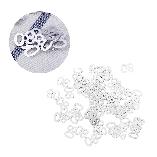 CIMAXIC 1200 Stück 80 Party Konfetti Ornament Gegenwärtig Jubiläum 100 Dekoration confetti konfetti bunt beutel party decoration esstisch Zahl Konfetti Geburtstag Konfetti Silver von CIMAXIC