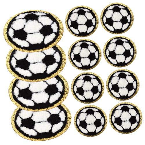 CIMAXIC 12St Fußball-Patch bastelzeug sport zubehör sportzubehör Sport-Accessoires Rucksackverzierung Männer Mütze Flicken für Kleidung kompakte Hutaufnäher kleine Fellflecken Polyester von CIMAXIC