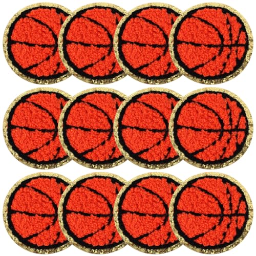 CIMAXIC 12st Fußball-patch Chenille-patches Hutaufnäher Für Den Haushalt Baseball-patch Spiel Baseball-aufnäher Zum Aufnähen Bogen Patch Kompakte Kleiderflicken Docker-hut Kappe Polyester von CIMAXIC