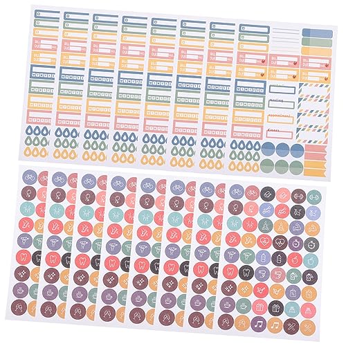 CIMAXIC 16 Blätter Aufkleber Für Fitnesspläne Brief Sammelalbum Etikett Stickbuchstaben Goldene Rubbelaufkleber Scrapbook-aufkleber Scrapbooking Aufkleber Für Sticker Nähen Papier von CIMAXIC