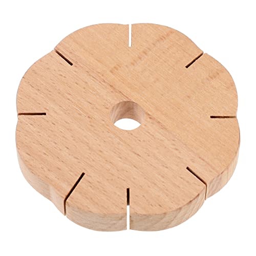 CIMAXIC 1Stk Seilstrickmaschine Armbänder Kordelflechtscheibe Häkelring Strickgarn Häkelset bastelzeug craft werkzeug Tragbare Strickmaschine aus Holz Stricker aus Wollseilen hölzern Brown von CIMAXIC