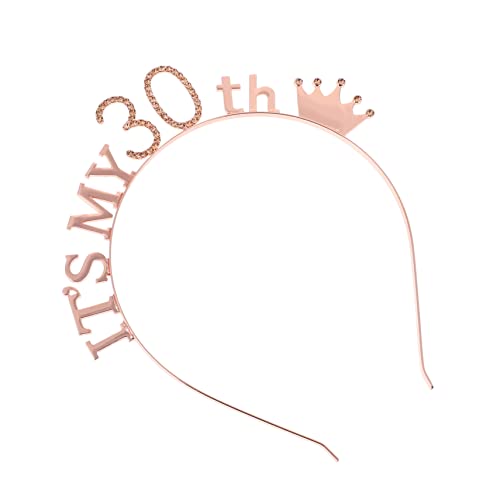 CIMAXIC 1stk Geburtstag Stirnband Stirnbänder Geburtstags-stirnband Geburtstagskrone Tiara Geburtstagsstirnband Für Mädchen Krone Für Frauen Kopfschmuck Aus Strasssteinen Korona Legierung von CIMAXIC