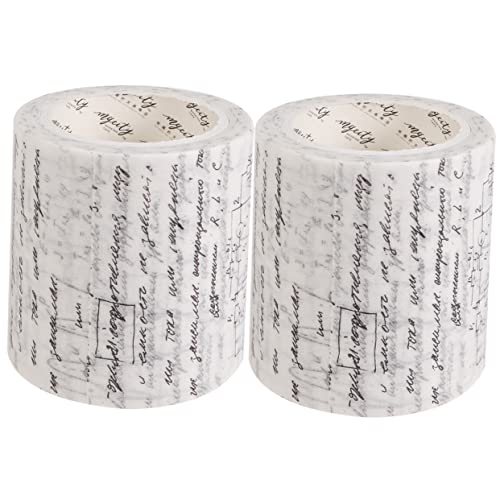 CIMAXIC 2 Rollen Gothic - Band Klebeband Pastell Maskierung Zeitschrift gemustertes Band Spender bastelset basteln für aufkleber Klebebänder alte Washi - Tapes Japanisches Papier von CIMAXIC