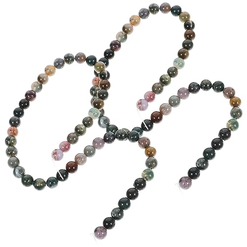 CIMAXIC 2 Saiten Schmuckperlen Abstandsperlen aus Gold Rocailles Anhänger aus Tonperlen Edelstein natursteinperlen gemstone beads kleine Perlen Schmuck Abstandsperlen natürlicher Achat von CIMAXIC