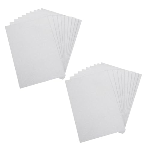 CIMAXIC 20 Blatt Glitzerkarton Papier papphefter tapetenschere geburtstagsdekoration vellum paper bastel materialien farbiger Karton dicker Karton Zubehör für die Kartenherstellung Silver von CIMAXIC