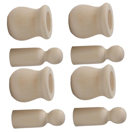 CIMAXIC 20 Satz 40 Stück Holzpuppenmenschen Peg-Puppe Zubehör für Babypuppen Puppenständer DIY Holzpuppen Bastelset Holzpuppen DIY Holzspielzeug Holzpuppe für DIY unfertige Puppen Bambus von CIMAXIC