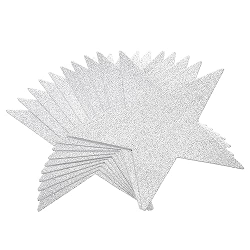 CIMAXIC 20 Stück Fünfzackige Sterne Handgeschnitten Ausgeschnitten Spurpapier Papierketten Scrapbook Papier Scrapbook Papier Geschnittene Tapete Futterpapier Für Wände von CIMAXIC