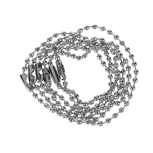 CIMAXIC 20 Stück Kugelkette bastelzeug metallkette schlüsselkette silberkette anahtarlık Schlüsselanhänger schlüsselarmband keychain key chains schlusselketten schlüsselhalsband Silver von CIMAXIC