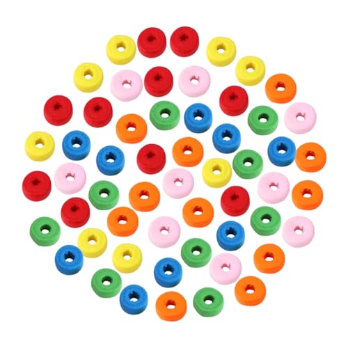 CIMAXIC 200St farbige Holzperlen Fidget spinner Perlen-Kits Band Kleinkinder Kinderhandwerk bastelset basteln für bastelmaterial lose Holzperlen Produkt aus Holz Colorful von CIMAXIC