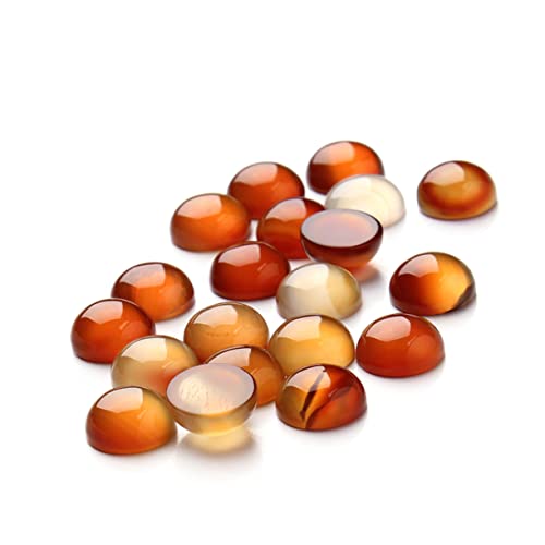 CIMAXIC 20St Achat-Cabochons ungeschliffene Edelsteine Lünette Aufkleber osterdeko zum basteln muttertagsgeschenk zum basteln Zeitsteinzubehör zum Selbermachen Schmuck Zeit Accessoires rot von CIMAXIC