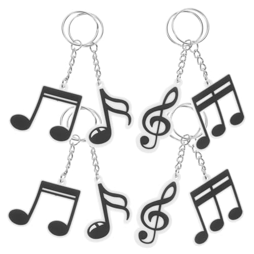 CIMAXIC 20St Musik Schlüsselanhänger notenschlüssel schlüsselanhänger musikgeschenke Notenschlüssel Anhänger music key holder Taschen Geldbörse Beschilderung Notiz Handtasche PVC von CIMAXIC