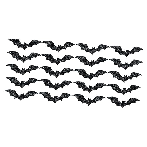 CIMAXIC 20st Halloween-geschirrzubehör Halloween-wanddekorationen Fledermaus-ornament Geschirr Fledermaus Dekor Halloween-spielzeug Halloween-party-fledermaus Besteck Black Nicht Gewebt von CIMAXIC