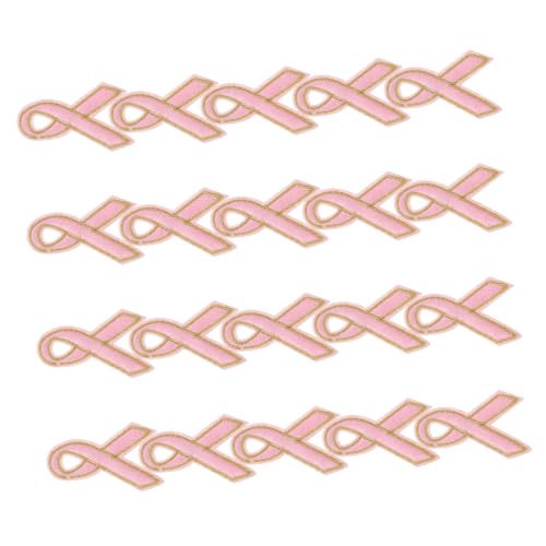 CIMAXIC 20st Patch Flicken Nähen Abs Stoffflicken Für Kleidung Flicken Für Jacken Brustabzeichen Flecken Band Gestickter Aufnäher Gestickte Aufnäher Stoffaufnäher Aufkleber Rosa Polyester von CIMAXIC