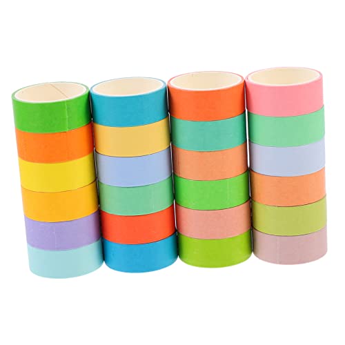 CIMAXIC 24 Rollen Klebeband dekorbänder selber machen Lieferungen doppelt Scrapbooking Punkt the washi tape washi-tape weihnachtsdeko Notizbuchbänder dekorative Bänder Japanisches Papier von CIMAXIC