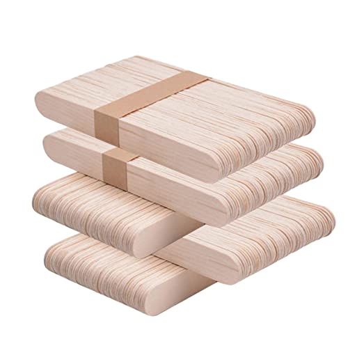 CIMAXIC 250 Stück Eisstock aus Holz Grad Kleinkinder Jumbo zylindrisch Lutscher Abs basteln kindergarten toy spielsachen selbstgemachte Stöcke Bastelstöcke aus Holz Beige von CIMAXIC