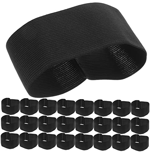 CIMAXIC 25St schwarzer Trauergürtel armband trauerfeier Armbinden Trauerkapelle der Armbinde der Trauer Bands Trauerarmbänder als Gastgeschenke Bestattungsbedarf Polyester Black von CIMAXIC