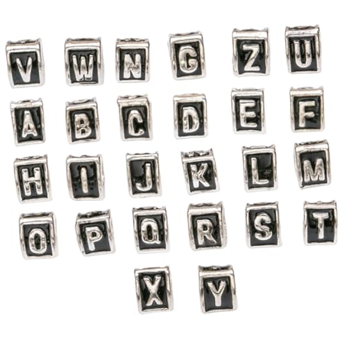 CIMAXIC 26 Stück Vintage Alphabet Perlen Kreis Anhänger Perlen Mit Buchstaben Zum Herstellen Von Armbändern Epochen Trendige Armbandherstellung Alphabet Perlen Vintage Schmuck von CIMAXIC