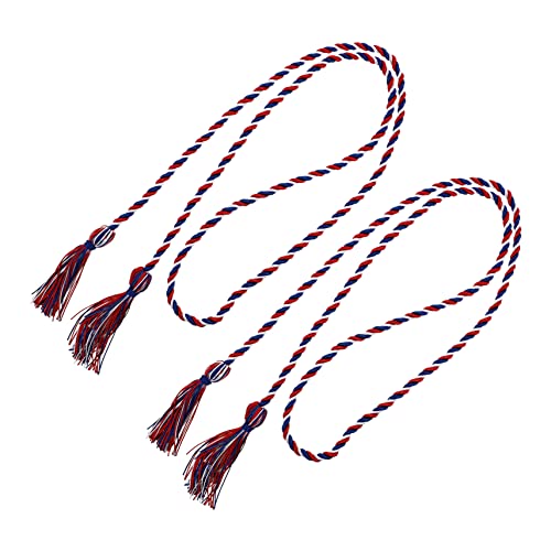 CIMAXIC 2St Abschluss-Ehrenseil goldene Quaste Graduiertenmütze-Stirnband Bausatz Zubehör Graduierungs-Ehrenschnüre bachelor abschluss abschlussfeier Abschluss liefert Polyester-Quaste rot von CIMAXIC