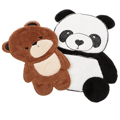 CIMAXIC 2St Panda-Bären-Patch Stoffreparaturflicken bestickt Bärenzubehör Abzeichen nähen Aufnäher nähen stickzubehör aufnäher für jacke Kleiderapplikation Jacken Panda-Patches Flaum von CIMAXIC