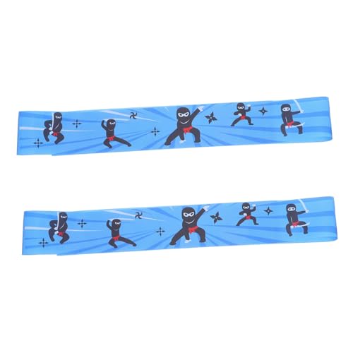 CIMAXIC 2St Schal Lebensmitteldekoration sportlicher Kopfschmuck Retro-Kopfschmuck Stirnbänder ninja stirnband Ninja Kopfbinde Kopfbedeckungen für Küche kochen Kostümparty Polyester von CIMAXIC