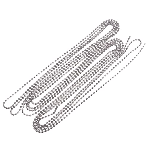 CIMAXIC 3 Perlenverbindungskopf Kettenverbinder Kugelkette Schlüssel rostfrei Produkt Schmuckkette groß Ball Perlenkette aus Edelstahl Perlenkette mit Verbindungsstück Silver CIMAXIC 3 Perlenverbindungskopf Kettenverbinder Kugelkette Schlüssel rostfrei Produkt Schmuckkette groß Ball Perlenkette aus Edelstahl Perlenkette mit Verbindungsstück Silver von CIMAXIC