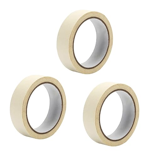 CIMAXIC 3 Rollen Abdeckband Streifen Mit Kleber Dekoratives Klebeband Für Wände Punkte Doppelt Aufkleber Spender Maskierung Schützend Geiles Band Teppich Beige Strukturiertes Papier von CIMAXIC