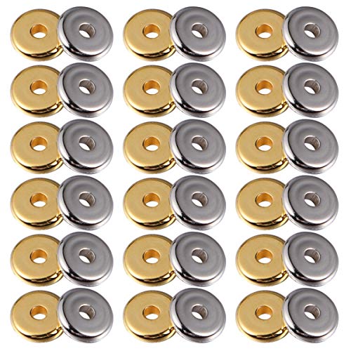 CIMAXIC 300 Stück Perlen Abstandshalter Goldene Nasenringe Perlen Zur Armbandherstellung Septumring Helix Ohrstecker Armbandherstellung Perlen Helix Piercing Schmuckzubehör von CIMAXIC