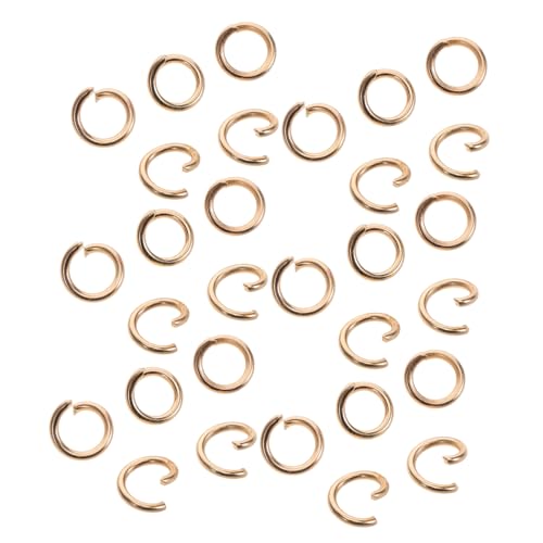 CIMAXIC 30St Kettenglied Schmuckringe Schmuckzubehör Ringe für Schmuck kettenverbinder Metallringe geteilte Anschlüsse Gürtelschlaufen Verbindungsring Armband machen Biegering Eisen Golden von CIMAXIC